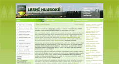 Desktop Screenshot of lesnihluboke.cz